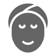 Icone d'un visage apaisée